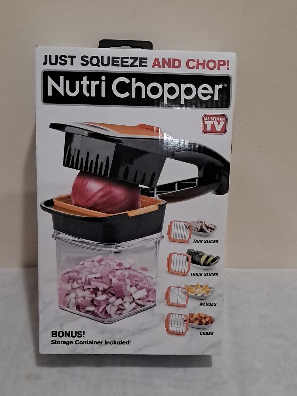 Multi-Function Food Chopper - Black and Orange
